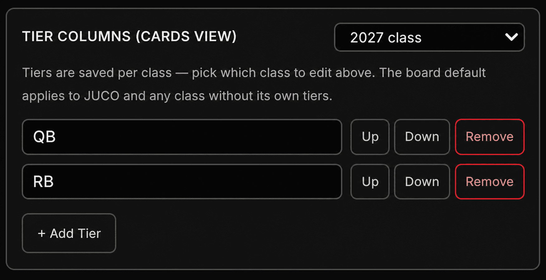 Build the board around your program — UCruit Recruiting Boards